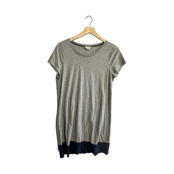 Boden T-shirt  Shift Short Dress, Gray & Navy,  wh766 - Picture 1 of 13